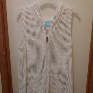 Woman's bathing suit beach coverup